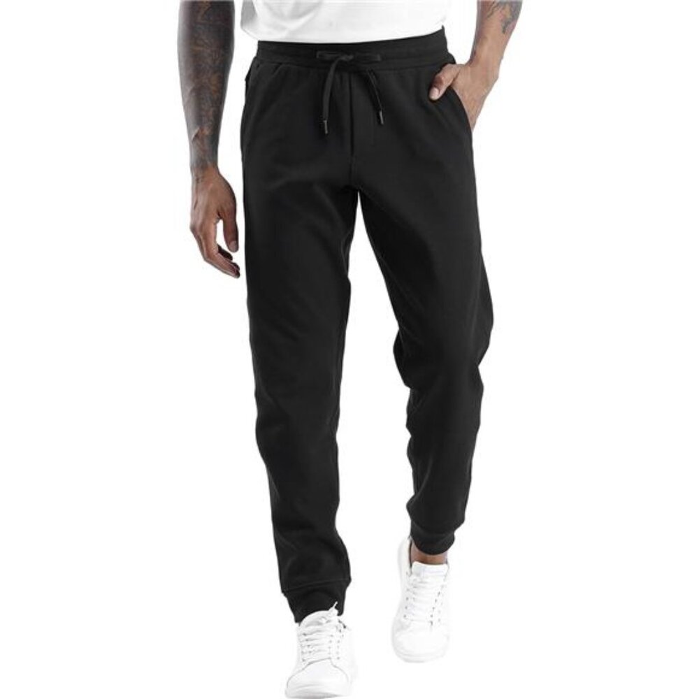 THE GYM PEOPLE Mens' Fleece Joggers Pants with Deep Pockets in Loose-fit Style